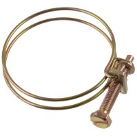 Хомут проволочный 55-60 мм, оцинкованный, 2 шт.