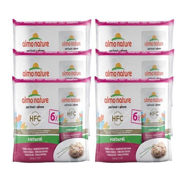 Консервы для кошек ALMO NATURE Classic Тунец и Курица 55 г, 1 шт.