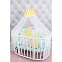 Комплект постельного белья AmaroBaby в кроватку, бязь 19 предметов