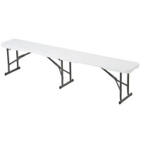 Скамья садовая туристическая 183x29x42 см, складывается в чемодан, пластик