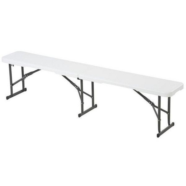 Скамья садовая туристическая 183x29x42 см, складывается в чемодан, пластик