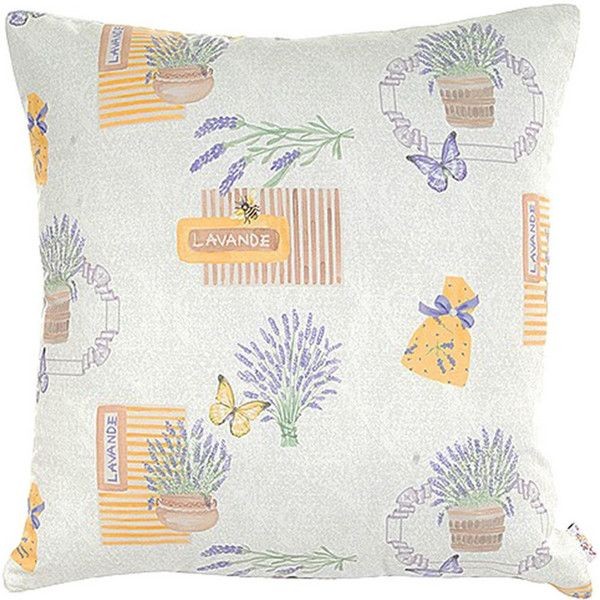 Декоративная наволочка Altali Lavander flowers P502-8681/1, 43х43 см, лонета