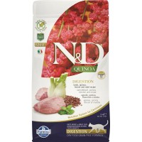 Сухой корм для кошек для поддержки пищеварения FARMINA N&D Cat Grain Free Quinoa Digestion Lamb беззерновой Ягненок Киноа 1.5 кг