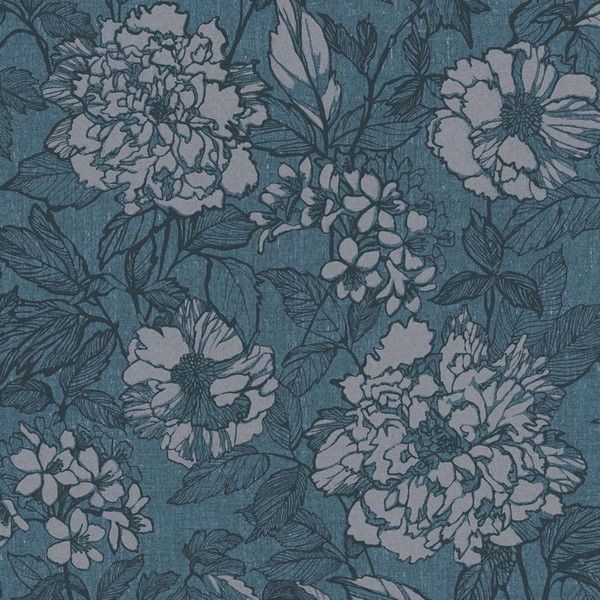Обои флизелиновые Dekens Wallcoverings Nv Dekens Stylish синие 100386 0.53 м