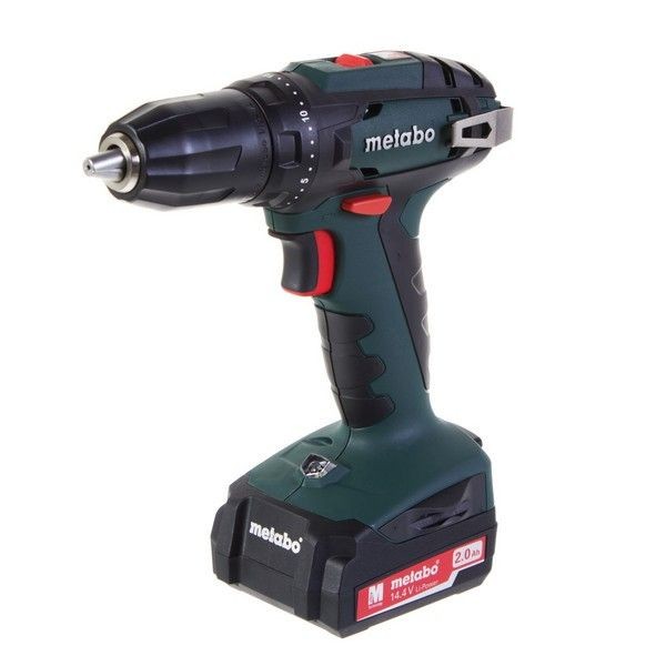 Шуруповерт аккумуляторный Metabo BS 14.4, 14.4 В Li-ion 2х2 Ач