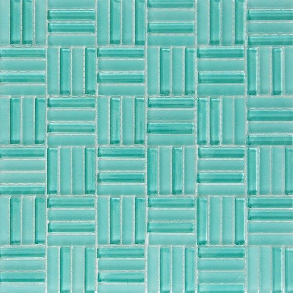 Мозаика стеклянная Artens Nesty 30x30 см цвет бирюзовый