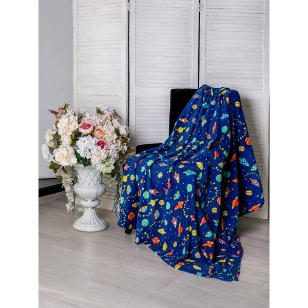Плед Текстильная лавка Космос ПФнаб180х150дет230Космос, 150х180 см