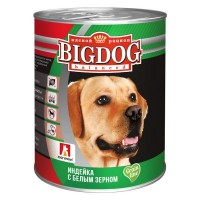 Влажный корм для собак БигДог (BigDog Grain line), Индейка с белым зерном, 850г