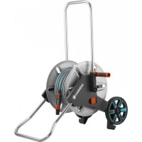 Тележка для шлангов металлическая Gardena AquaRoll M с комплектом для полива