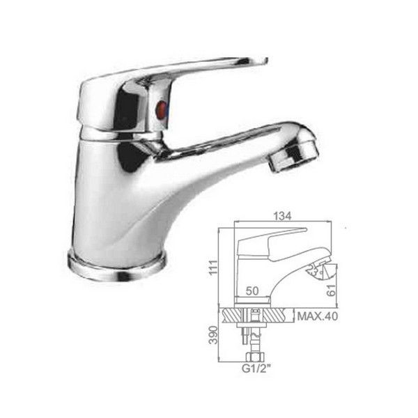 Смеситель для раковины Ledeme L1016