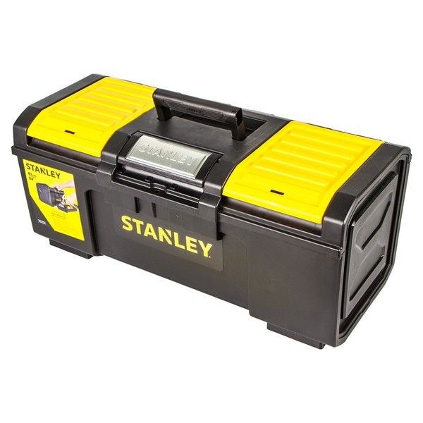 Ящик для инструмента Stanley 280х257х593 мм, пластик, цвет чёрный/жёлтый