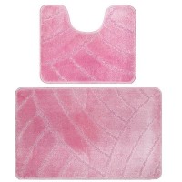 Комплект ковриков для ванной Banyolin Classic 50Х80/50Х40см 11мм (Розовый) 1/25