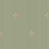 Обои бумажные York Wallcoverings Carey Lind Small Prints зеленые PR0120 0.68 м