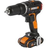 Дрель-шуруповерт бесщеточная ударная Worx WX367, 20 В Li-ion 1.5x2 Ач