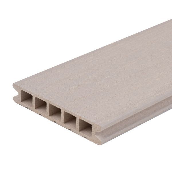 Террасная доска ДПК MultiDeck цвет белый 3000х150х27 мм 0.45 м²