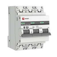 Выключатель автоматический EKF PROxima mcb4763-3-32B-pro 3Р 230В 32А
