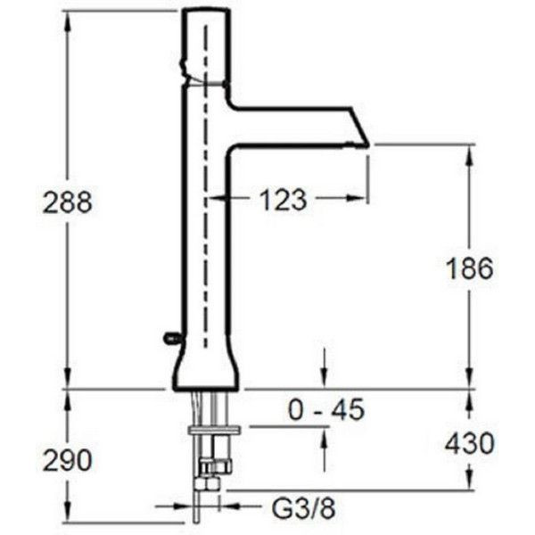 Смеситель для раковины JACOB DELAFON E8960-CP