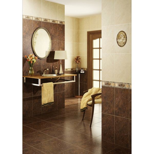 Бордюр «Pietra» 40x11 см цвет коричневый