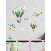 Декоративная наклейка для стены Lisadecor-shop Воздушные шары с самолетом и вертолетом S0025