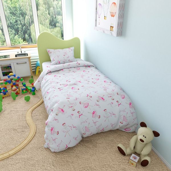 Пододеяльник Amarobaby Балерины 145х210 см, поплин