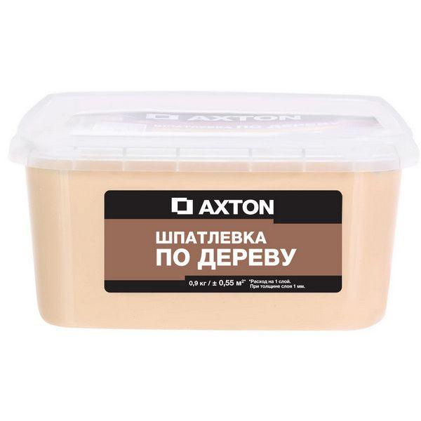 Шпатлёвка Axton для дерева 0,9 кг сосна