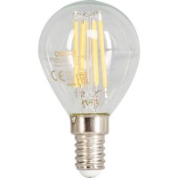 Лампа светодиодная филаментная Osram E14 220 В 5 Вт шар прозрачная 520 лм тёплый белый свет, для диммера