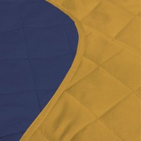 Покрывало "34;Melissa "34;, 200x220 см, микрофибра стёганная, цвет синий/горчичный