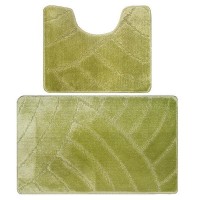 Комплект ковриков для ванной Banyolin Classic 50Х80/50Х40см 11мм (Салатовый) 1/25