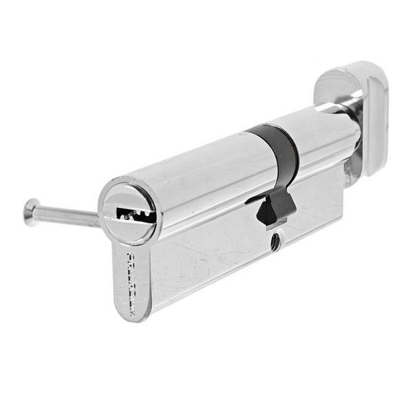 Цилиндр Palladium 2J07 35T01, 35х55 мм, ключ/вертушка, цвет хром
