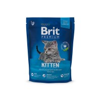 Сухой корм для котят BRIT Premium Cat Kitten Курица в лососевом соусе 300 г
