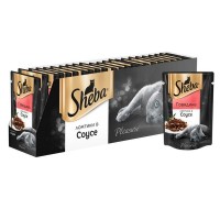 Влажный корм для кошек Sheba Ломтики в соусе с говядиной, 24 шт по 85г
