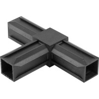 Соединитель пластиковый для трубы 30x30 мм, 3-палый, Т-образный