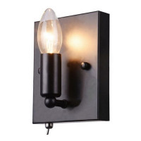 Настенный светильник Arte Lamp Bastaglia A8811AP-1BK E14 1 лампа цвет белый