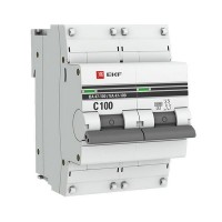 Выключатель автоматический EKF PROxima mcb47100-2-100C-pro 2Р 230В 100А