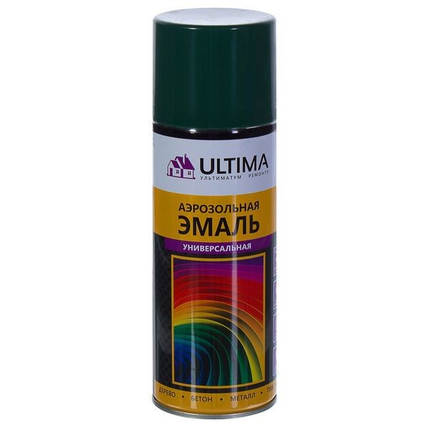 Краска аэрозольная Ultima цвет зелёный мох RAL6005