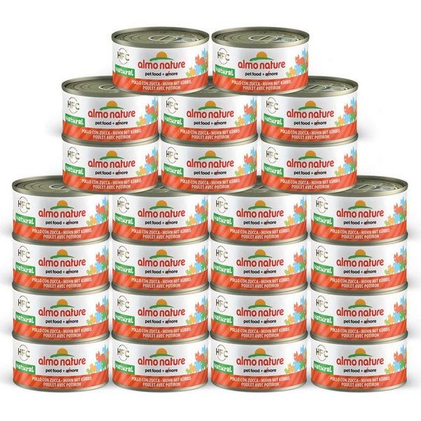 Консервы для кошек ALMO NATURE Legend Курица Тыква 75 % мяса 70 г, 1 шт.