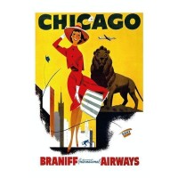 Постер Просто Постер Braniff Airways 60х90 см