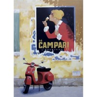 Постер Просто Постер Vespa&Campari 60х90 см