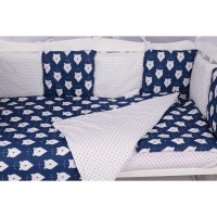 Комплект постельного белья AmaroBaby Baby Boom Белые Медведи в кроватку, бязь 3 предмета