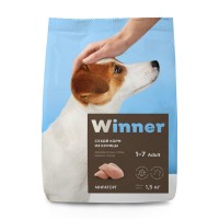 Сухой полнорационный корм для собак мелких пород WINNER Курица 1.5 кг