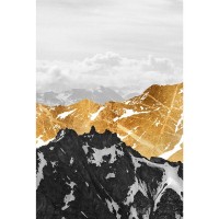 Картина на стекле «Золотая гора 1» 40x60 см