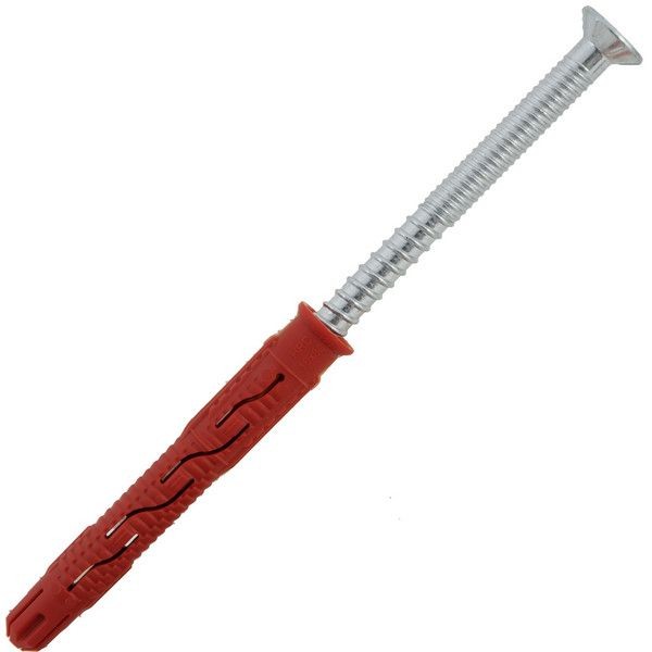 Дюбель фасадный Hilti HRD-С, 10x80 мм, нейлон/оцинкованная сталь, 4 шт.