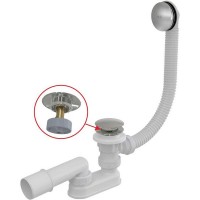 Сифон для ванны AlcaPlast click/clak металл A504CKM