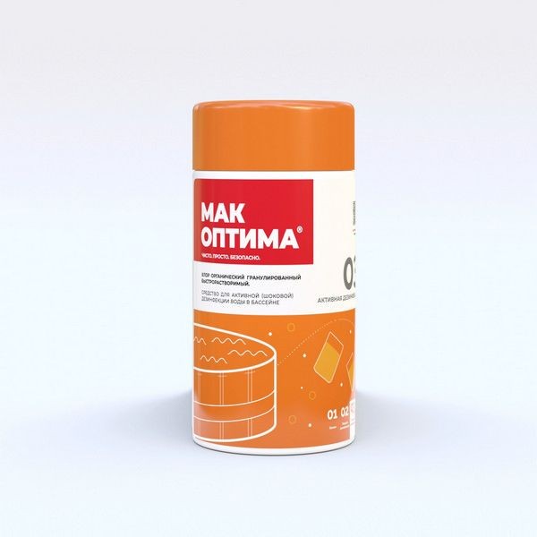 Хлор быстрорастворимый Мак Оптима 480 г