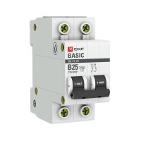 Выключатель автоматический EKF Basic mcb4729-2-25-B 2Р 230В 25А