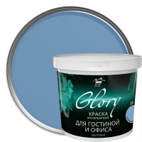 Краска для гостинной Glory 0.9 л, цвет голубая сталь