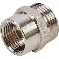 Ниппель переходной Valtec 1/2 "34;, евроконус, внутренняя-наружная резьба, никелированная латунь VTr.592.NE.040E