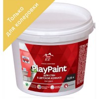 Краска для колеровки для стен в детской комнате Parade PlayPaint матовая прозрачная база C 0.25 л