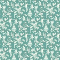 Обои бумажные York Wallcoverings Waverly Small Prints голубые WP2410 0.68 м