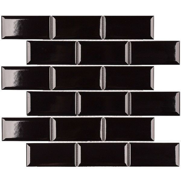 Мозаика керамическая StarMosaic Homework Metro Black Glossy 28.8x29.4 см цвет черный